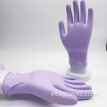 Guantes de nitrilo púrpura Guantes impermeables flexibles